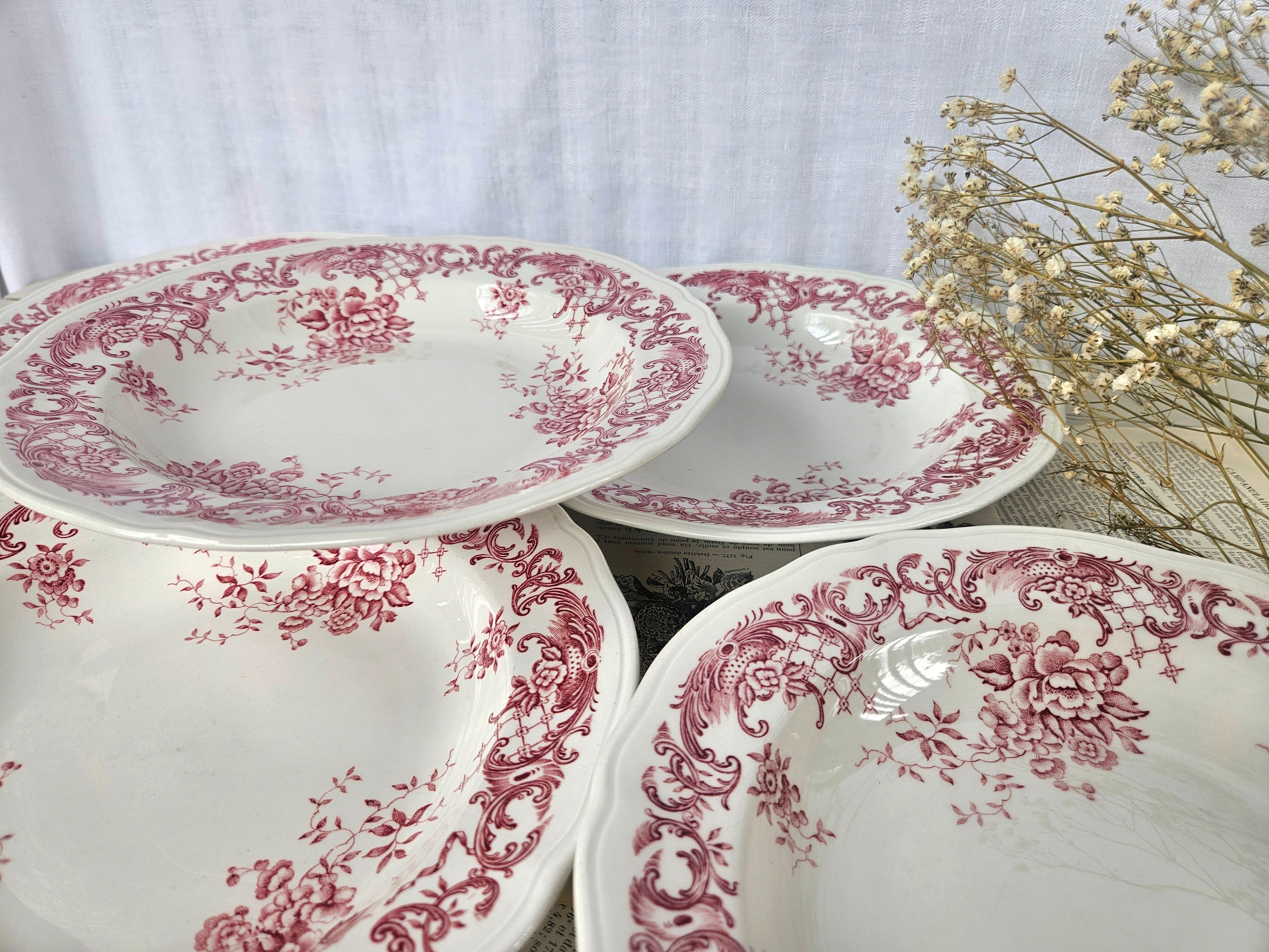 Lot de 5 assiettes creuses Villeroy & Boch Valeria