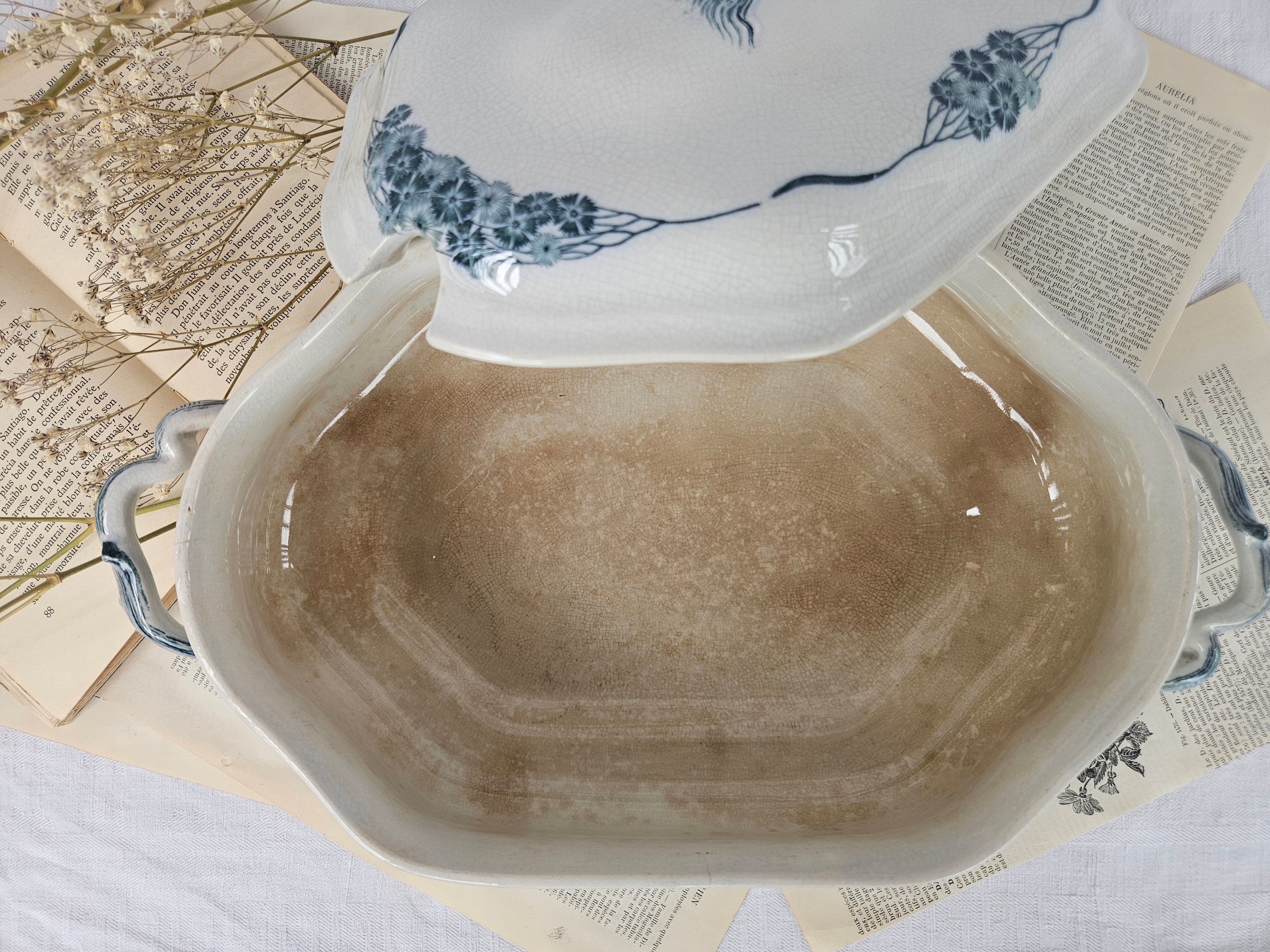 Grande soupière ancienne Villeroy & Boch modèle Livia | Terre de fer