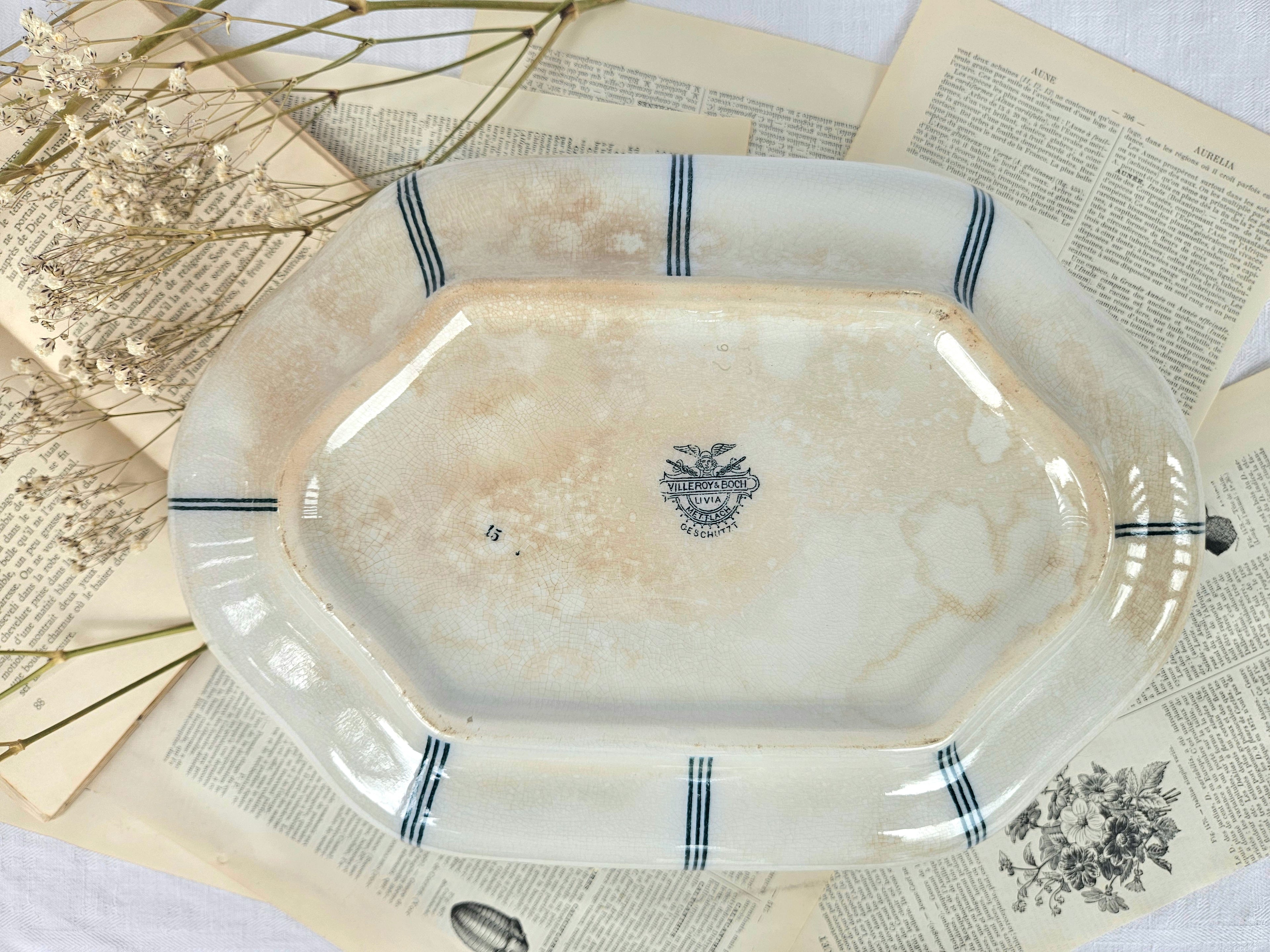 Grande soupière ancienne Villeroy & Boch modèle Livia | Terre de fer