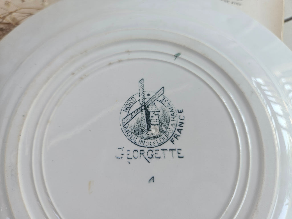 Lot de 3 assiettes creuses anciennes Terre de Fer