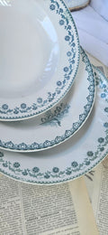 Lot de 3 assiettes creuses anciennes Terre de Fer