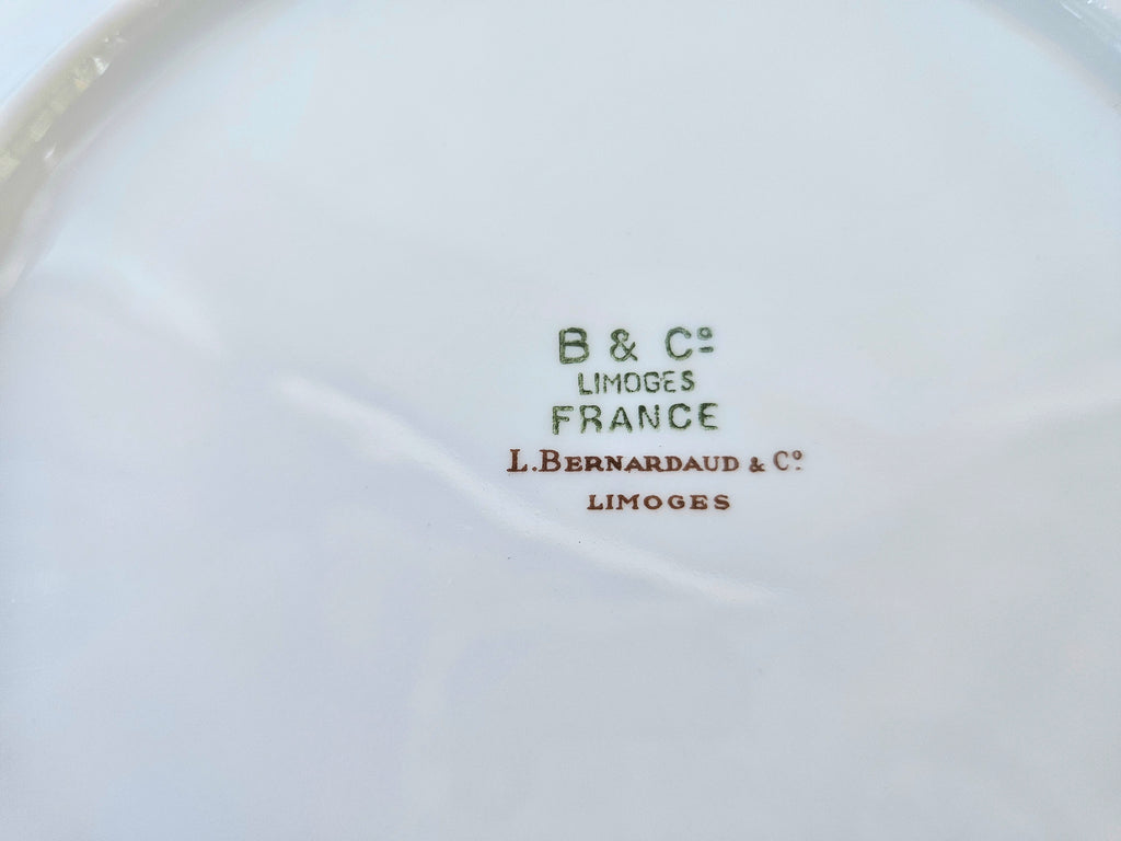 6 assiettes à dessert Bernardaud Limoges