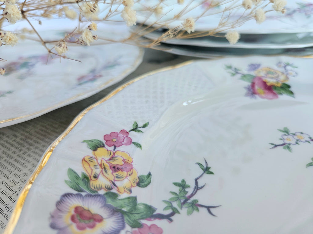 6 assiettes à dessert Bernardaud Limoges