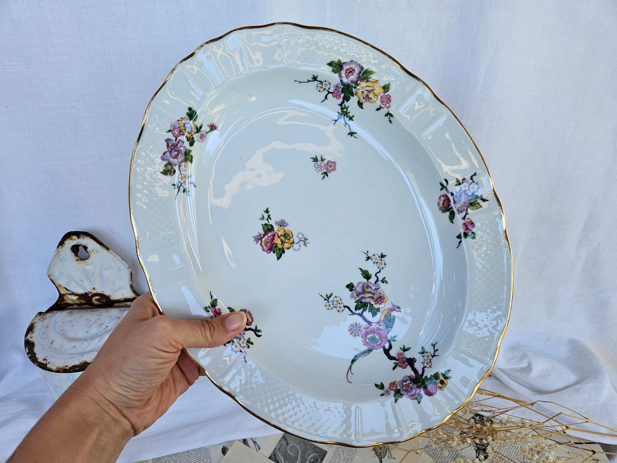 Plat de service Bernardaud Limoges Bengali