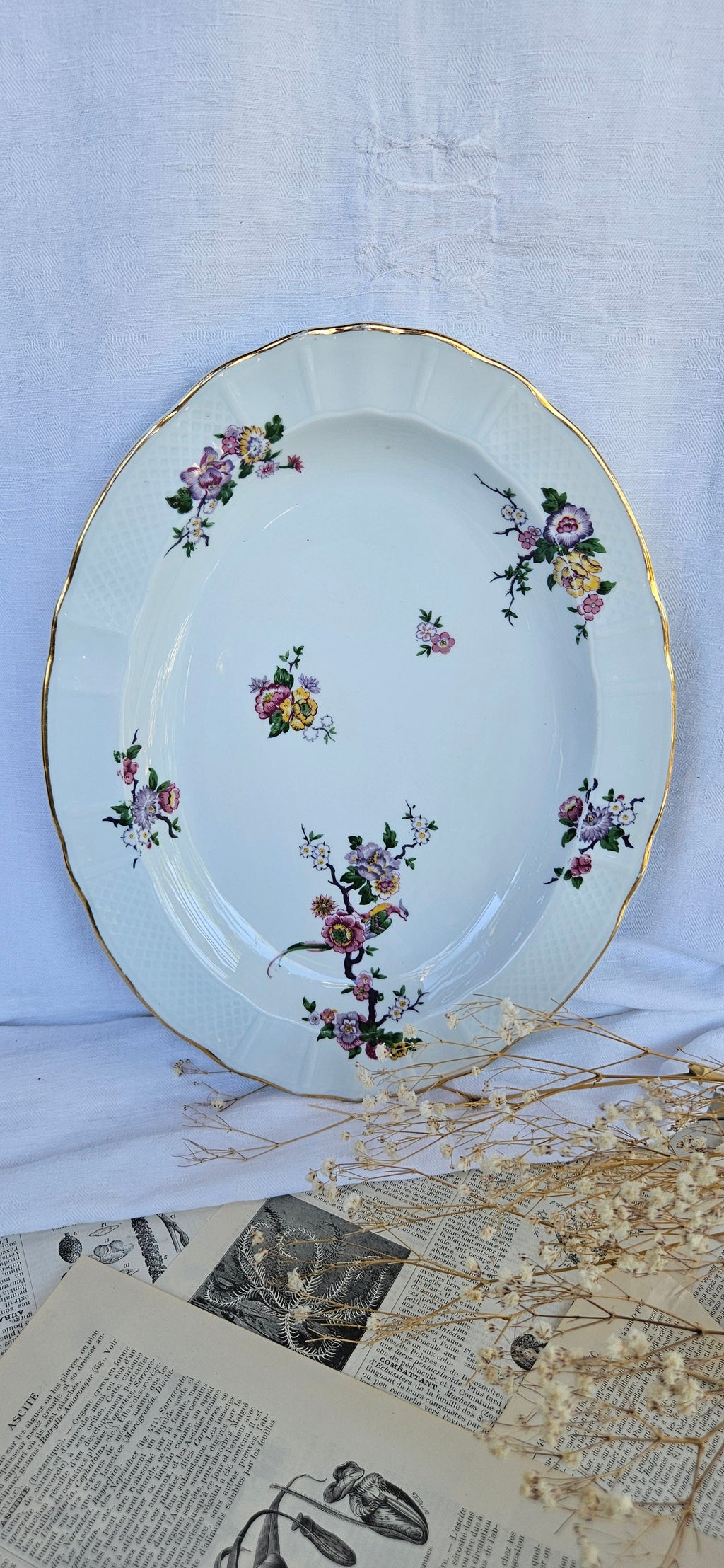 Plat de service Bernardaud Limoges Bengali