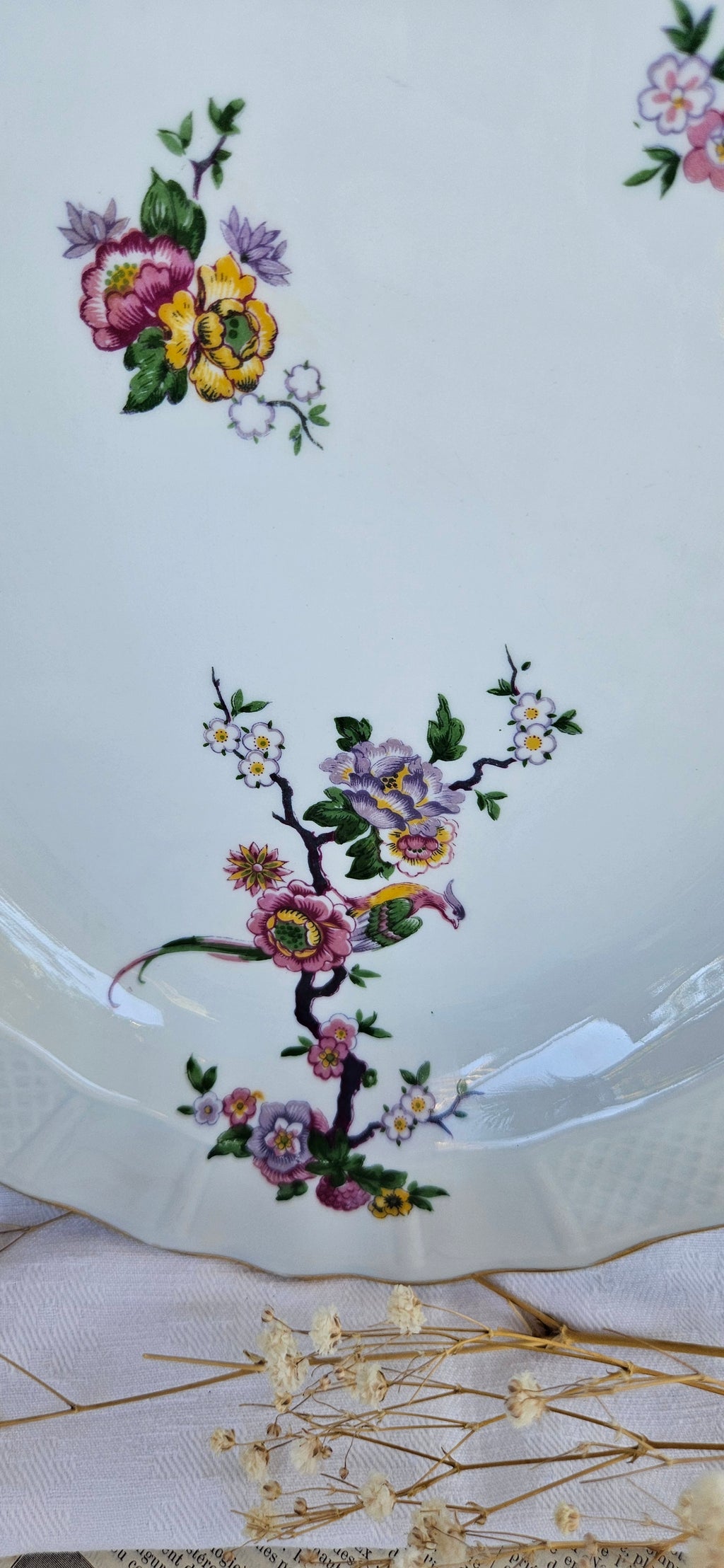 Plat de service Bernardaud Limoges Bengali