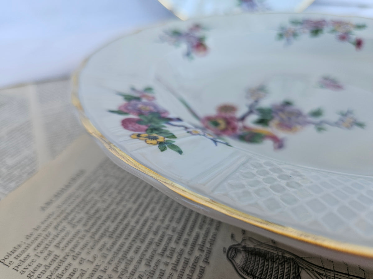 Lot de 6 assiettes creuses Bernardaud Limoges Bengali