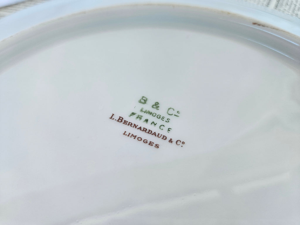 Plat de service rond Bernardaud Limoges Bengali 28,5 cm