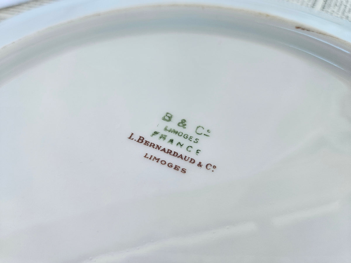 Plat de service rond Bernardaud Limoges Bengali 28,5 cm