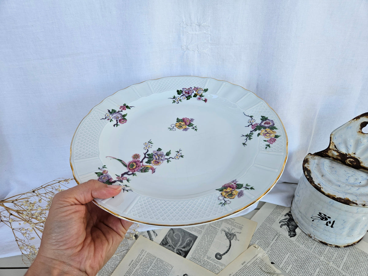 Plat de service rond Bernardaud Limoges Bengali 28,5 cm