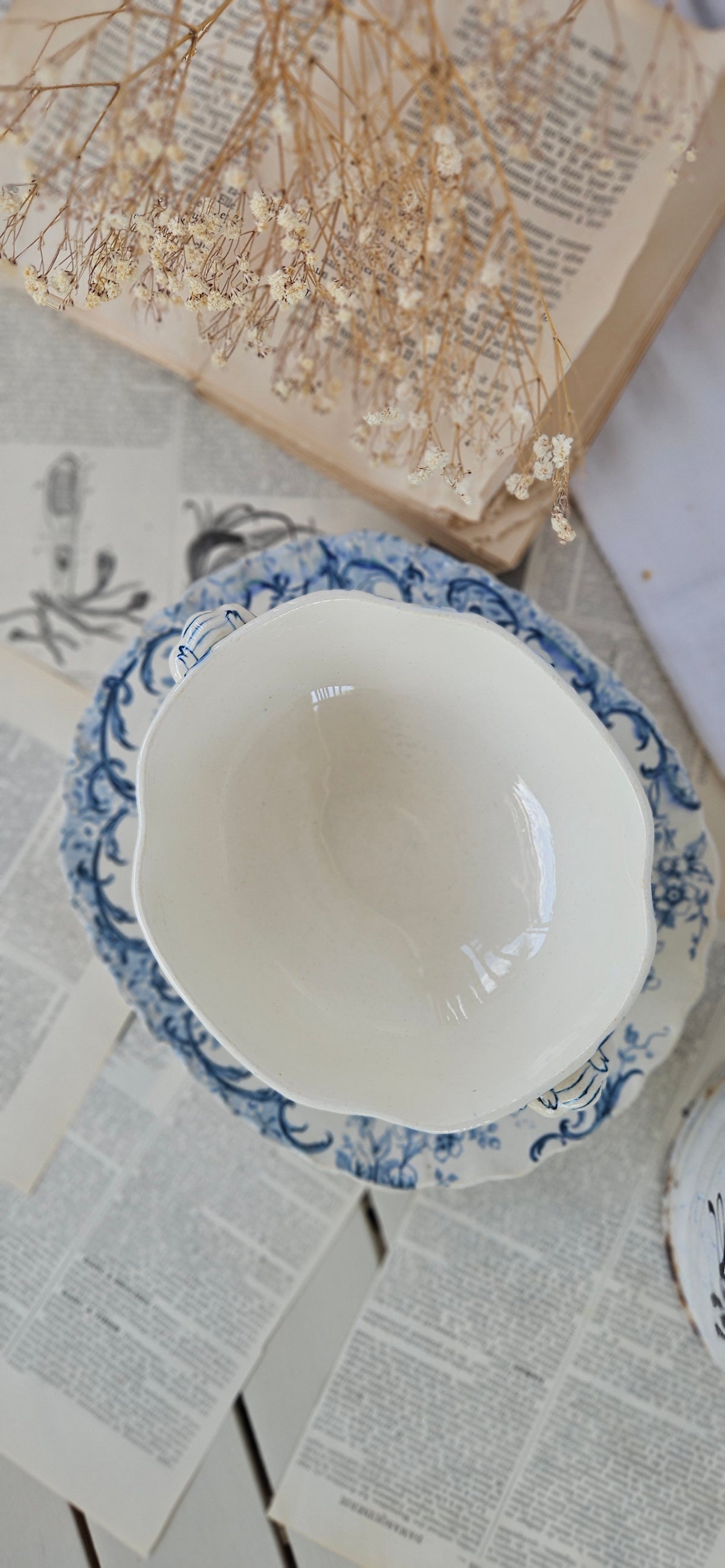Saucière ancienne Sarreguemines modèle Fleury