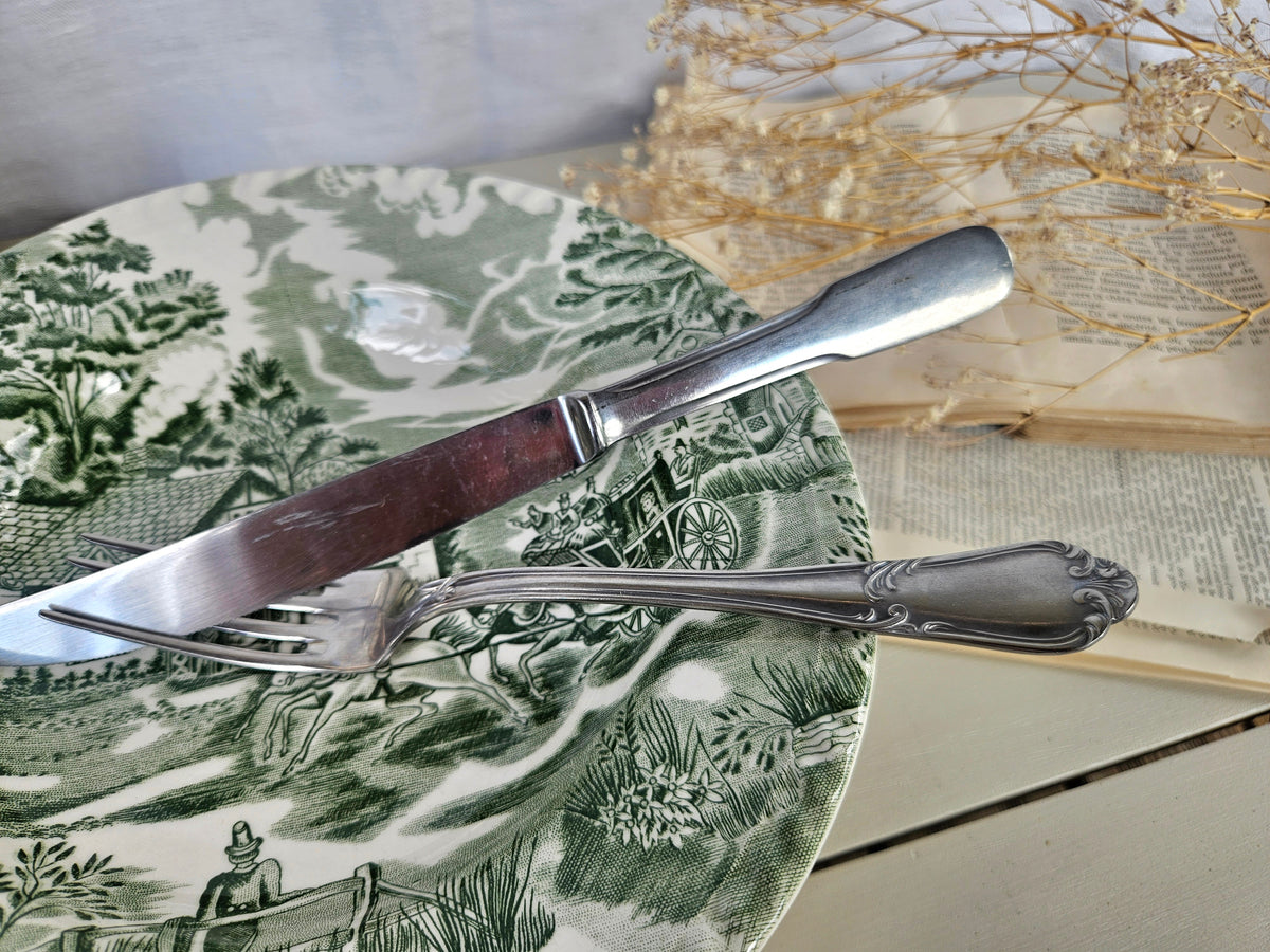 Lunéville English Style Assiette creuse ancienne