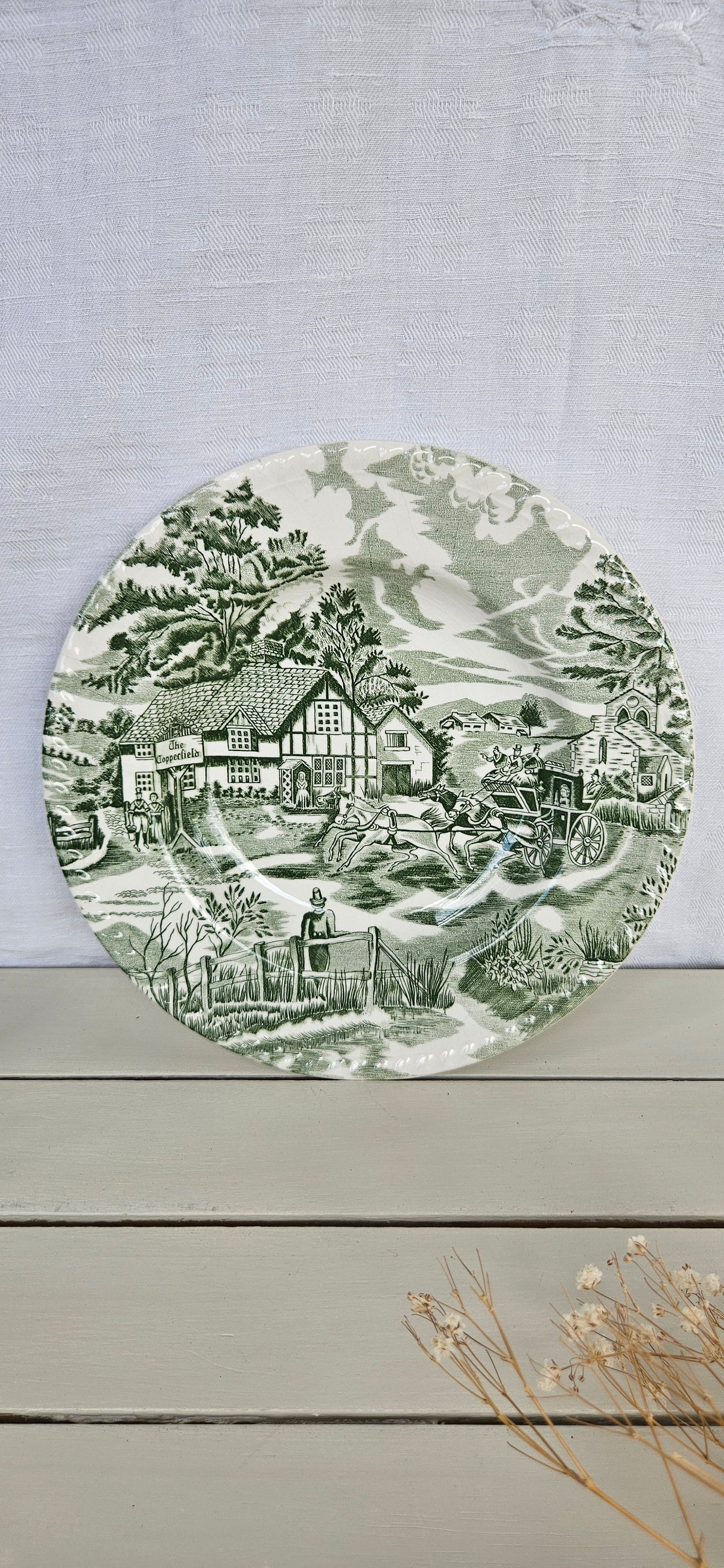 Lunéville English Style Assiette creuse ancienne