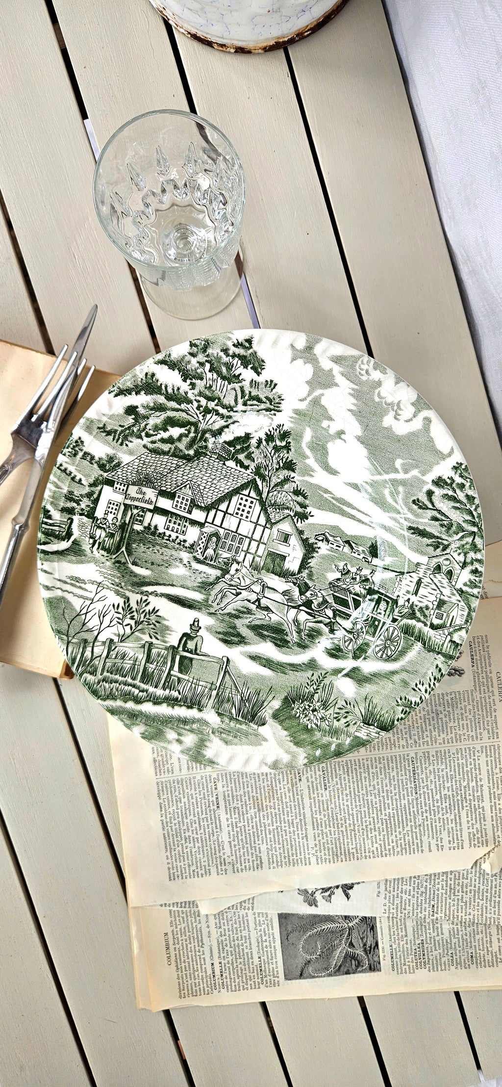 Lunéville English Style Assiette creuse ancienne