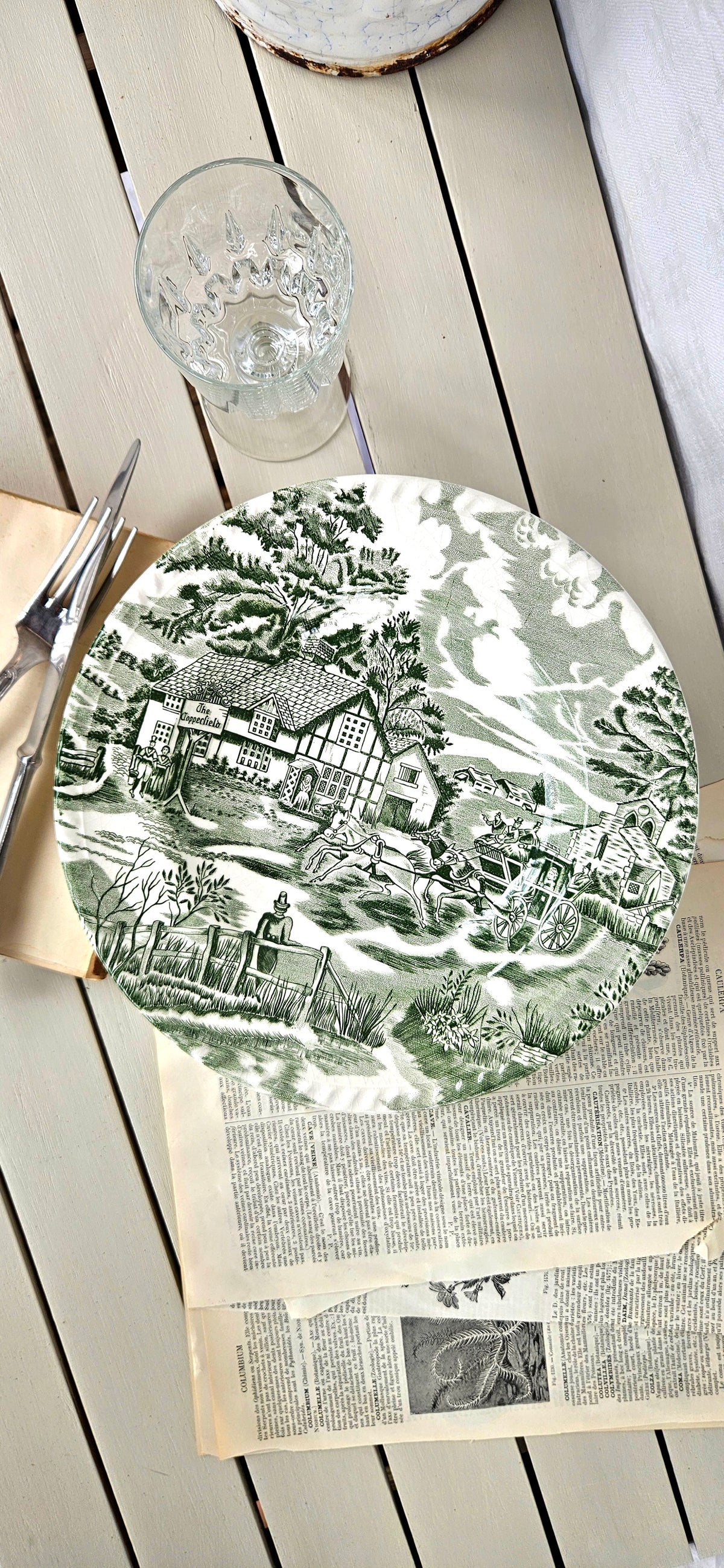 Lunéville English Style Assiette creuse ancienne