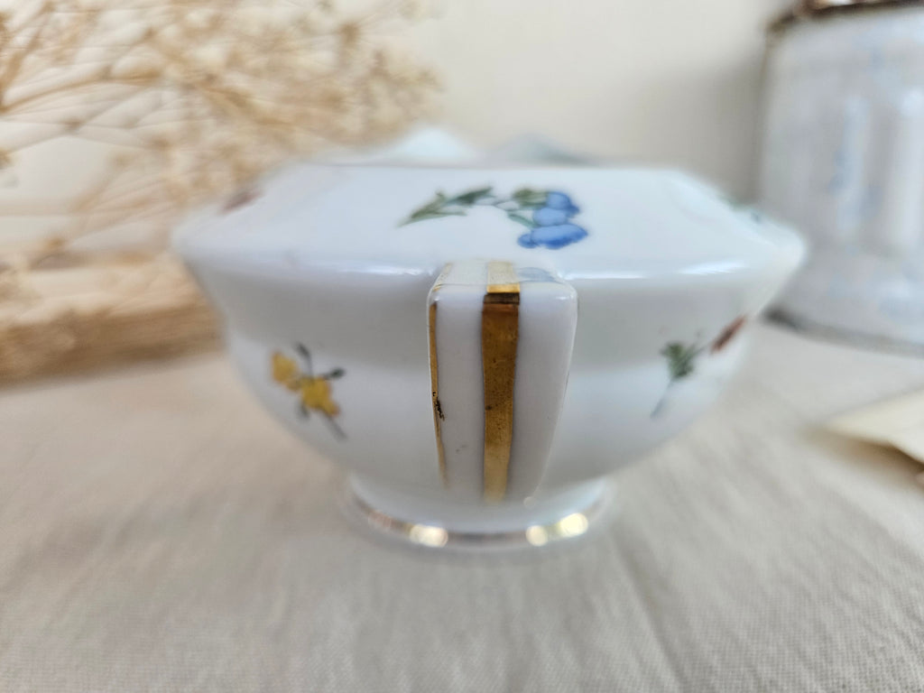 Saucière ancienne en porcelaine de Limoges A. Lanternier & Cie