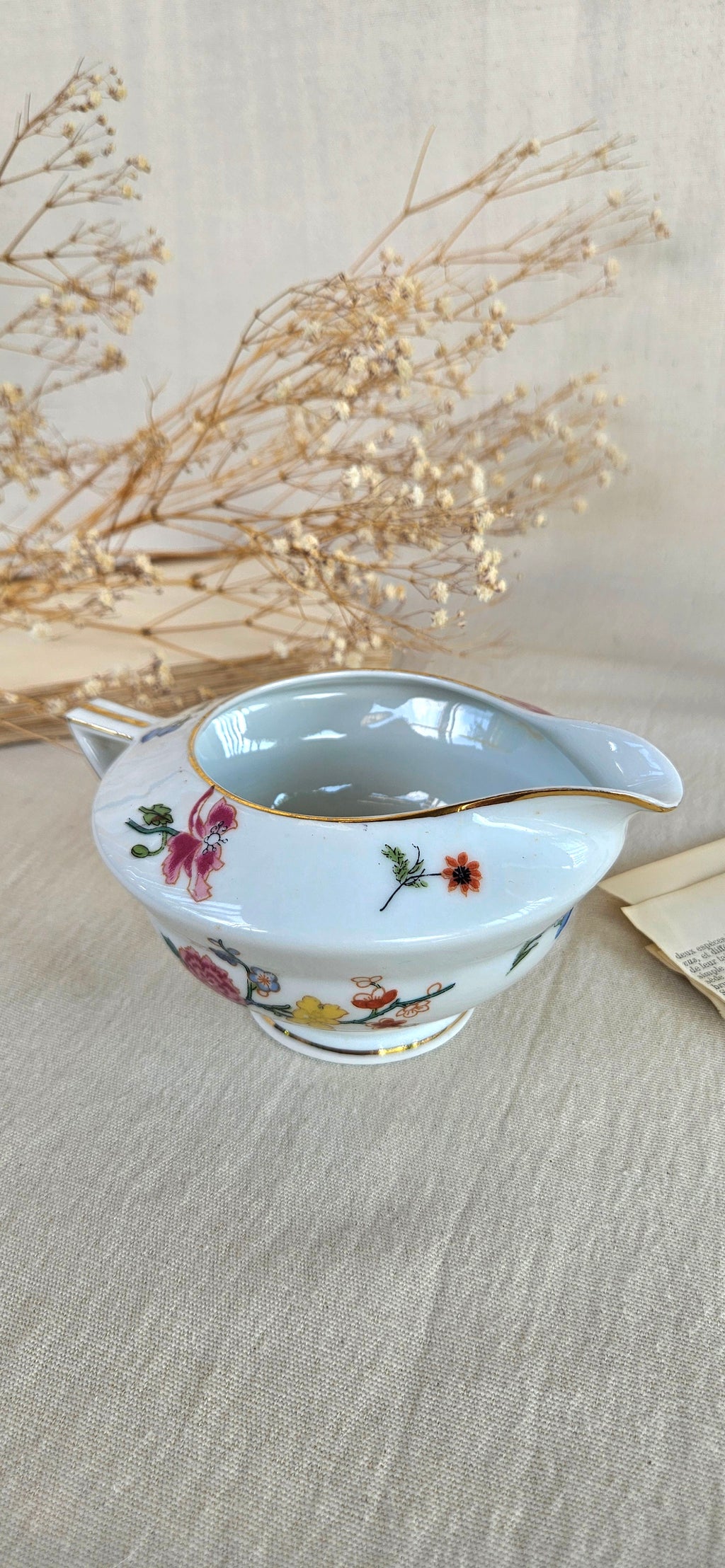 Saucière ancienne en porcelaine de Limoges A. Lanternier & Cie