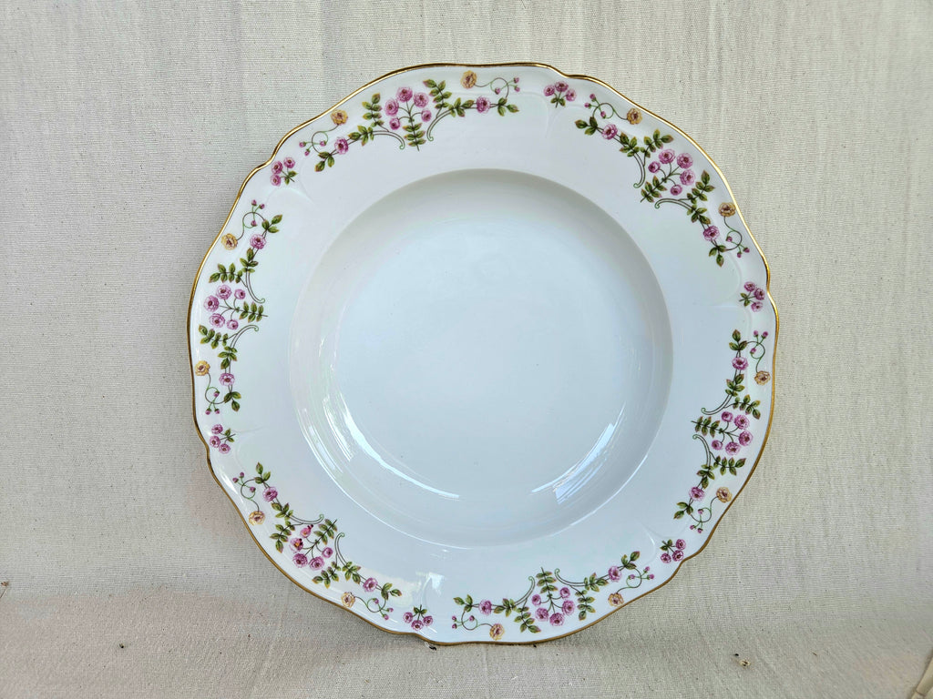 6 Assiettes creuses en porcelaine de Limoges