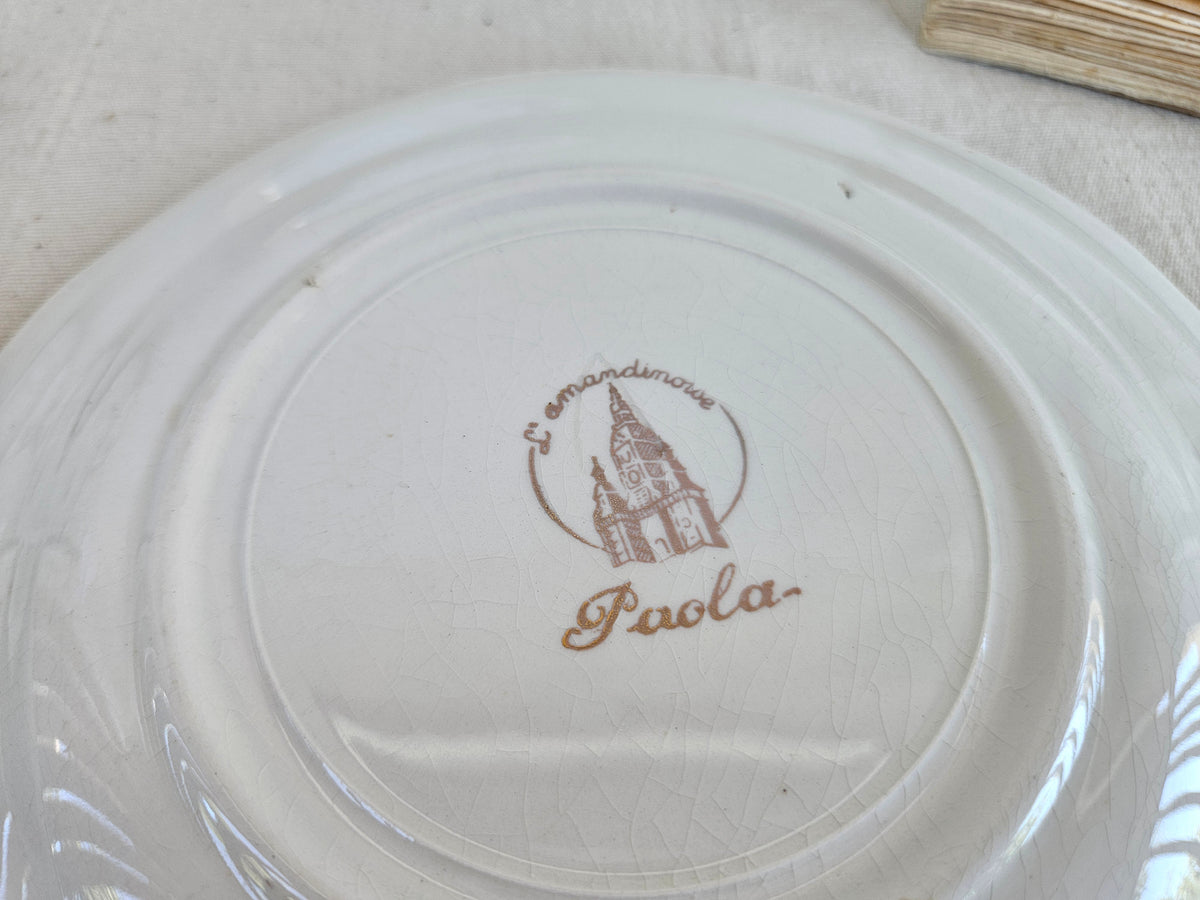 Assiette à dessert L’Amandinoise modèle Paola