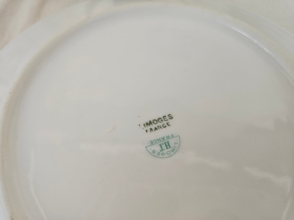 5 assiettes à dessert Limoges France 19 cm