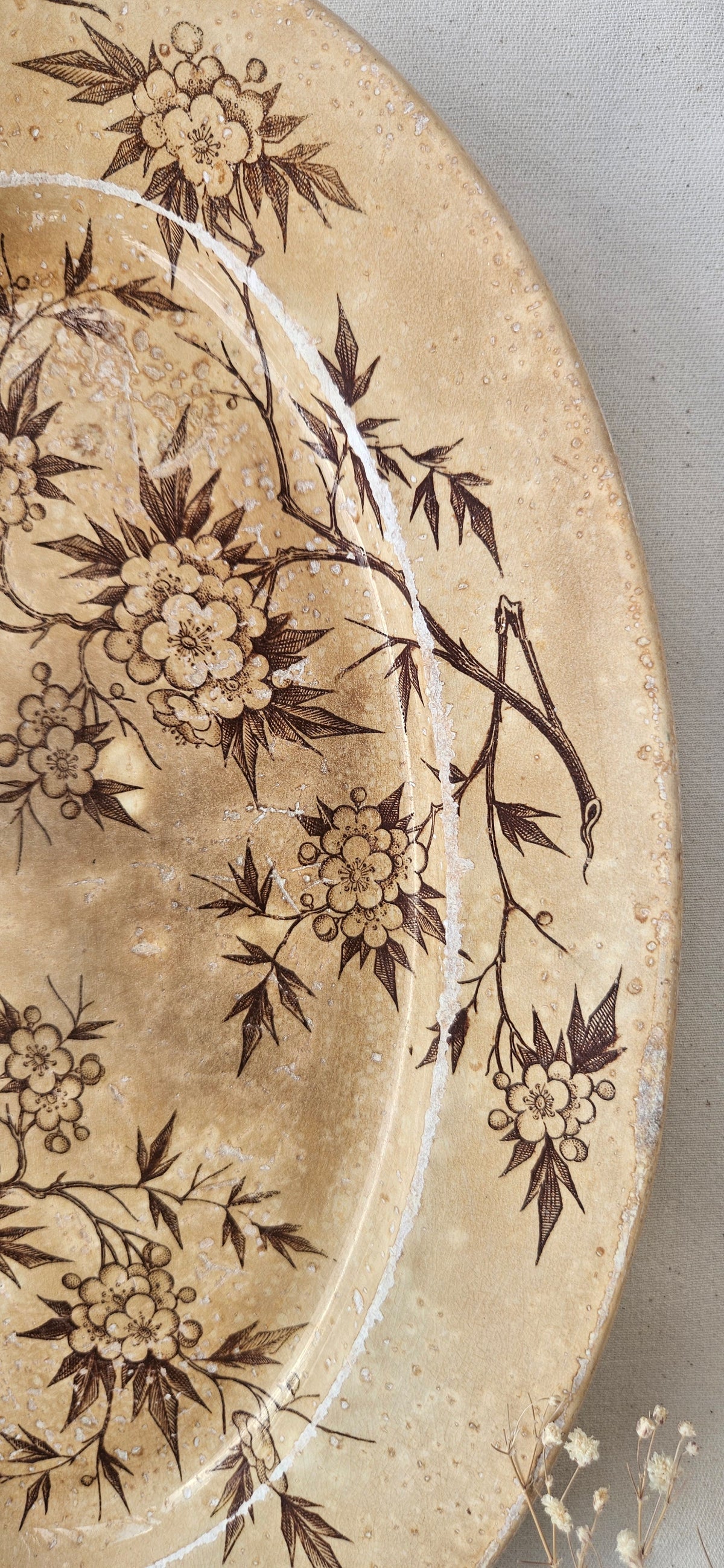 Ancien plat en faïence de Grigny