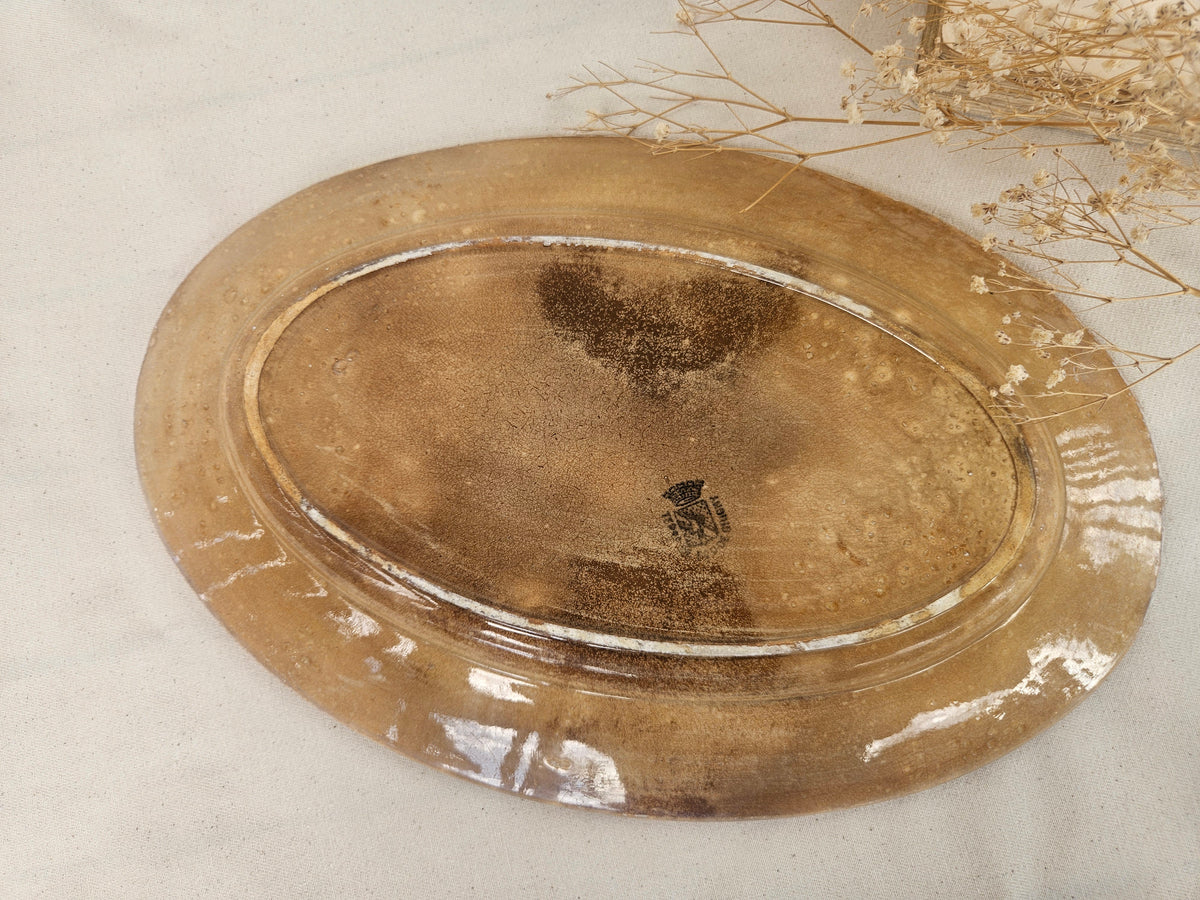 Ancien plat en faïence de Grigny