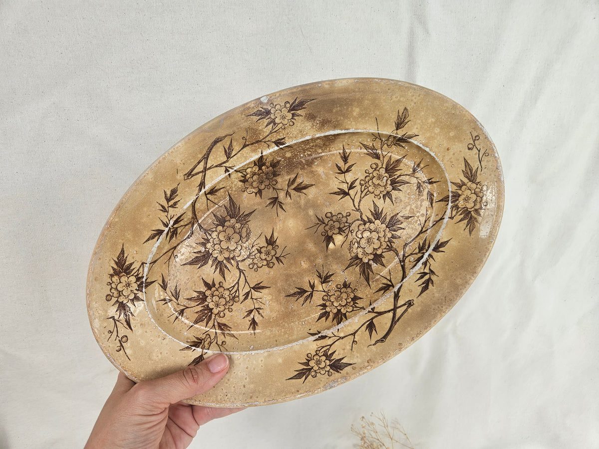 Ancien plat en faïence de Grigny
