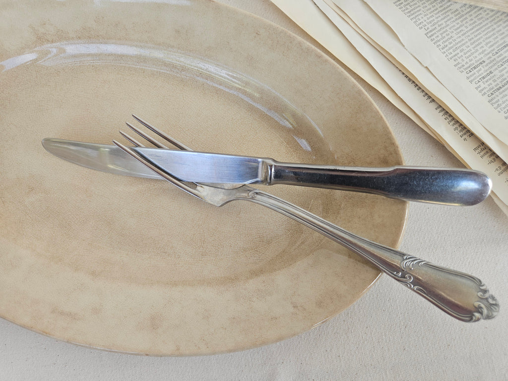 Ancien plat ovale Pexonne FF – Terre de Fer