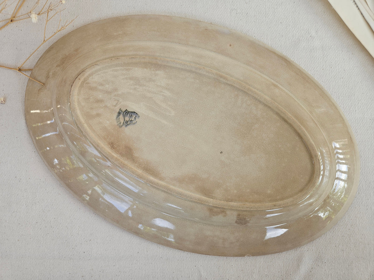 Ancien plat ovale Pexonne FF – Terre de Fer