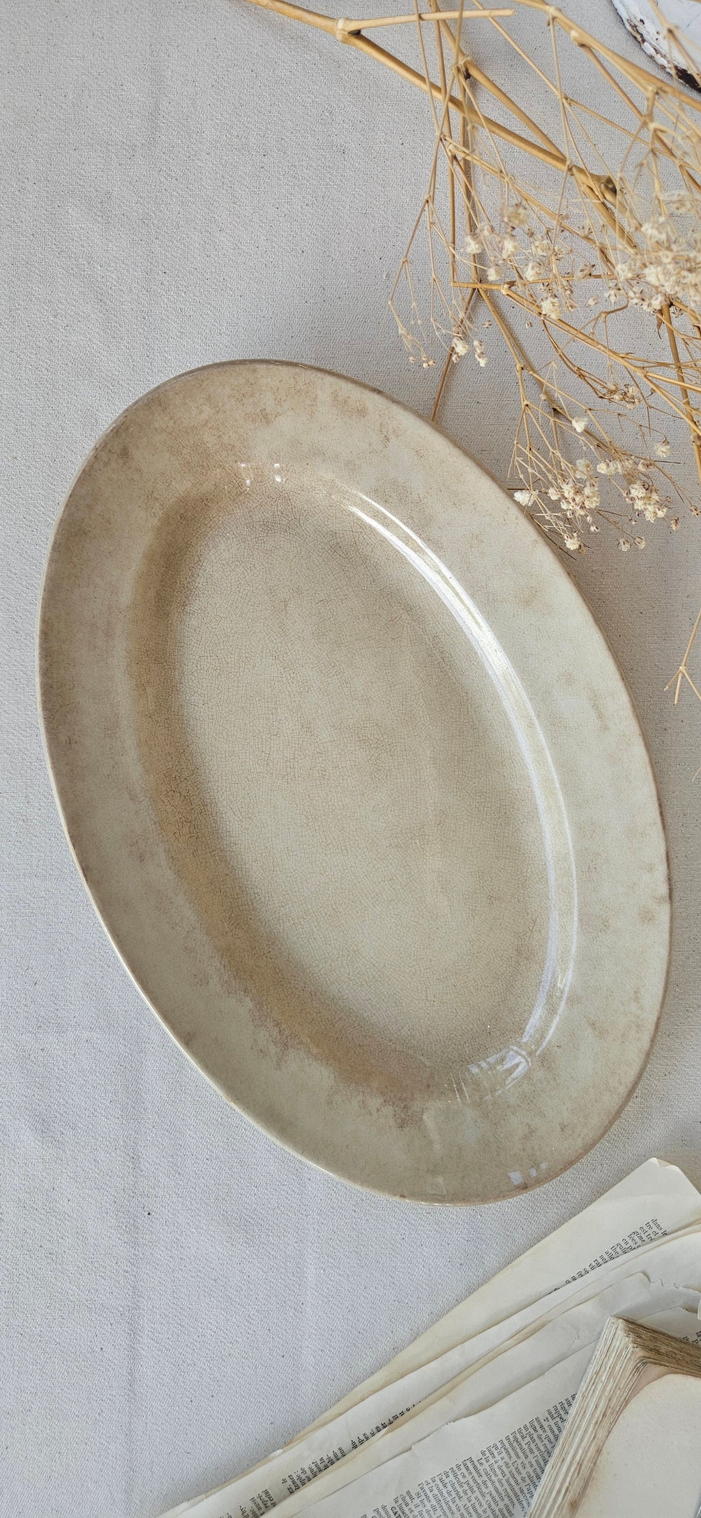 Ancien plat ovale Pexonne FF – Terre de Fer