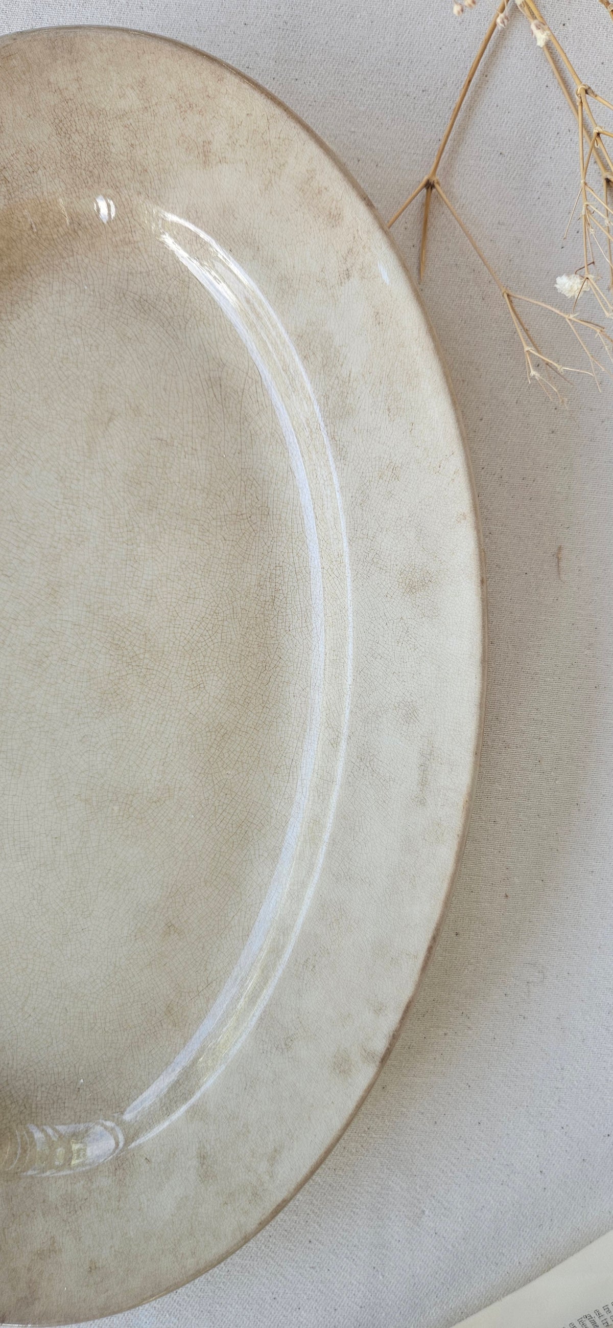 Ancien plat ovale Pexonne FF – Terre de Fer
