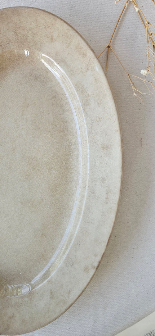 Ancien plat ovale Pexonne FF – Terre de Fer