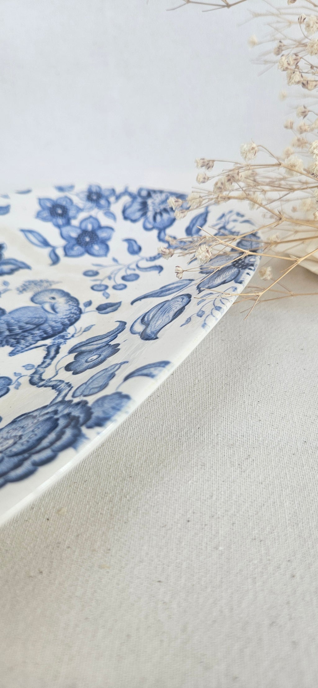 Ravier ancien Villeroy & Boch Paradiso bleu et blanc