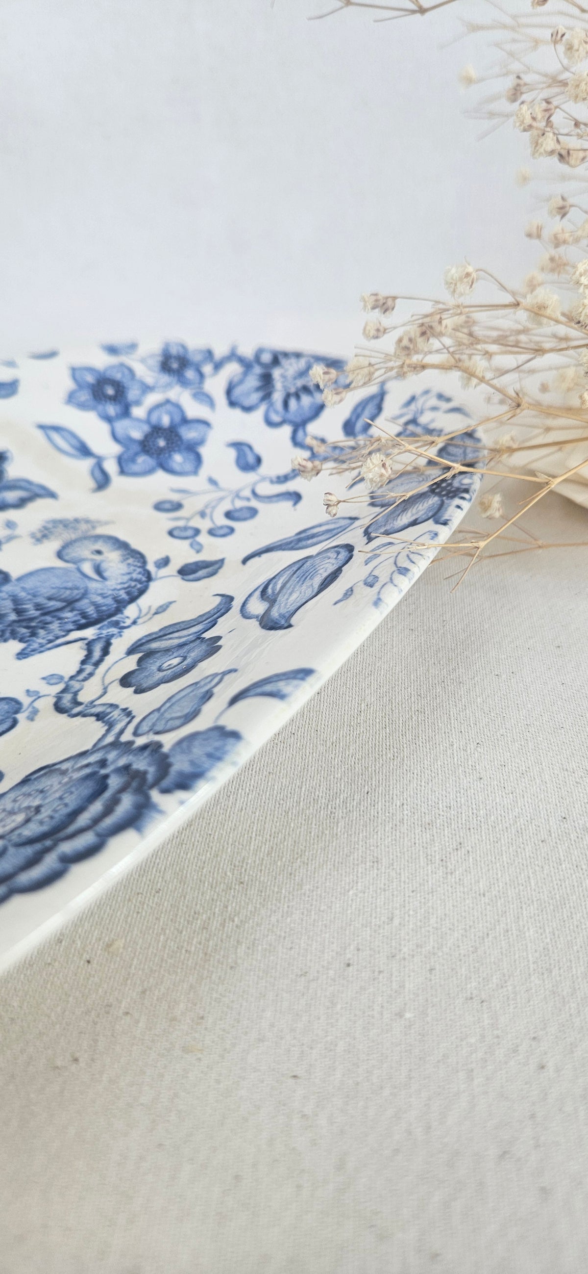 Ravier ancien Villeroy & Boch Paradiso bleu et blanc