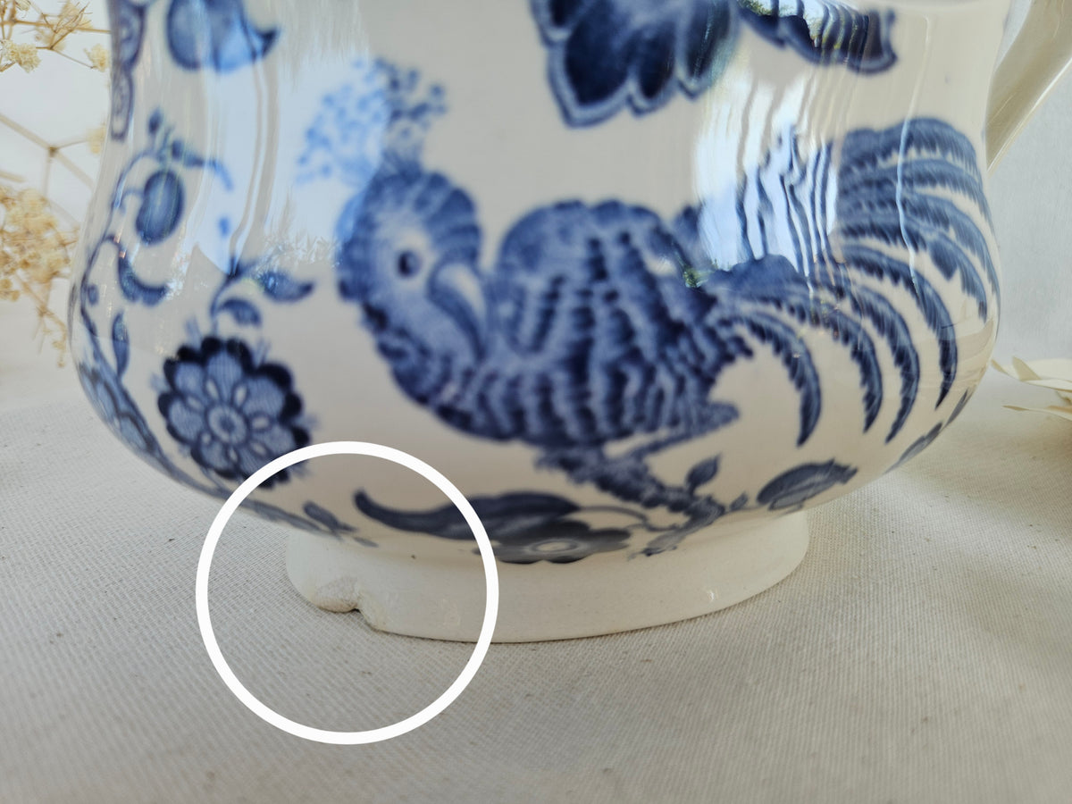 Saucière Villeroy & Boch Paradiso en faïence bleue et blanche