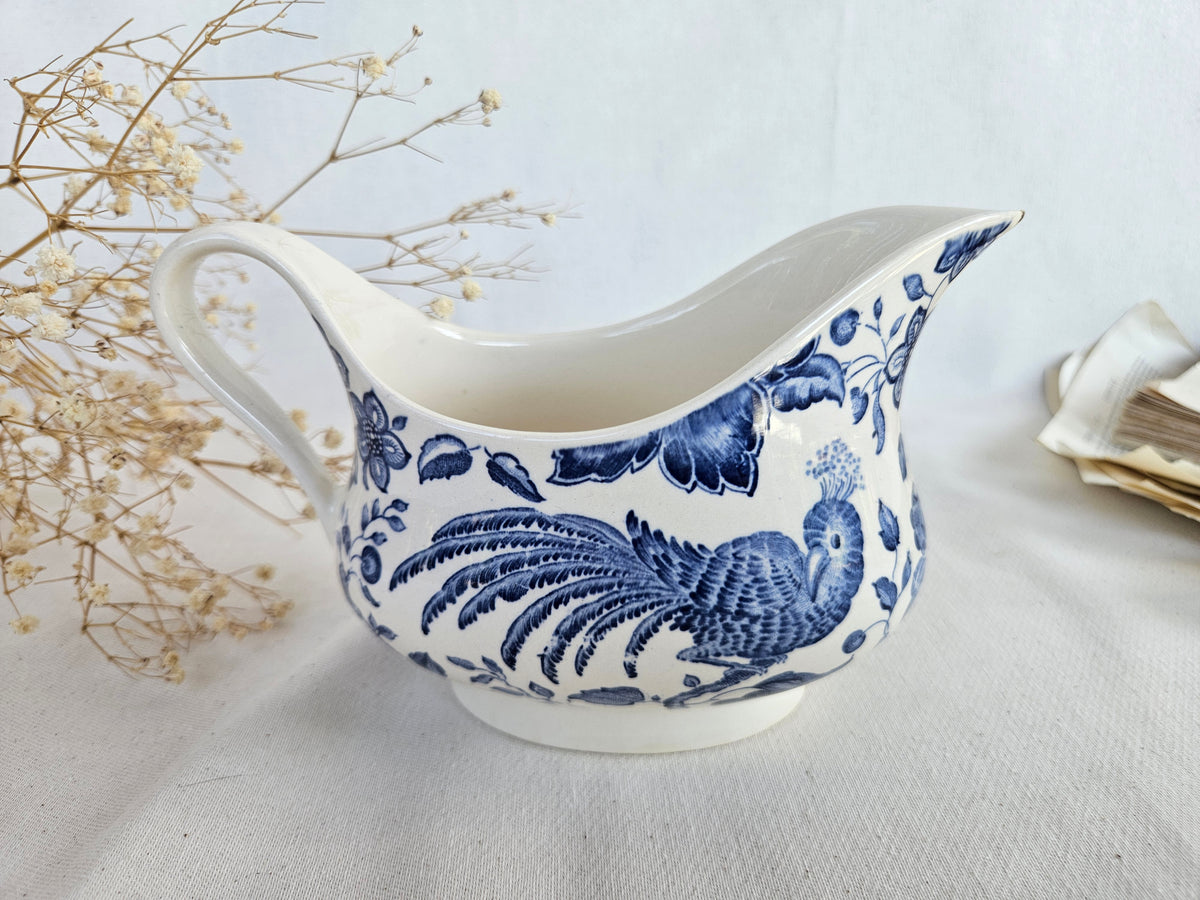 Saucière Villeroy & Boch Paradiso en faïence bleue et blanche