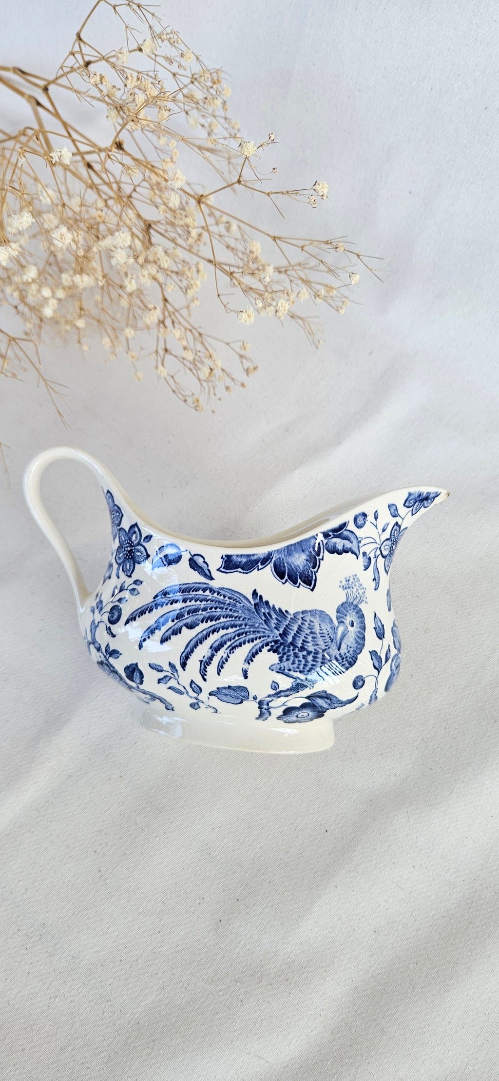 Saucière Villeroy & Boch Paradiso en faïence bleue et blanche