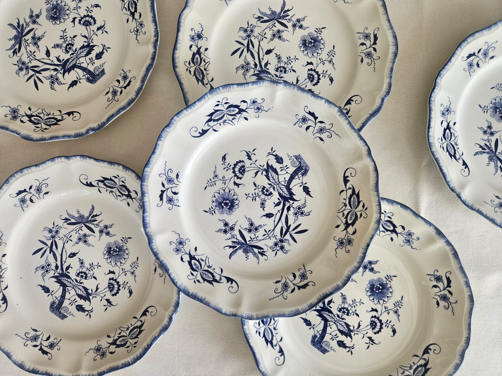 Lot 6 assiettes Sarreguemines Lancaster 25 cm