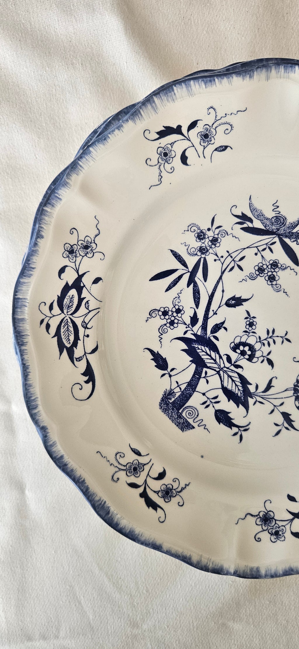 Lot 6 assiettes Sarreguemines Lancaster 25 cm