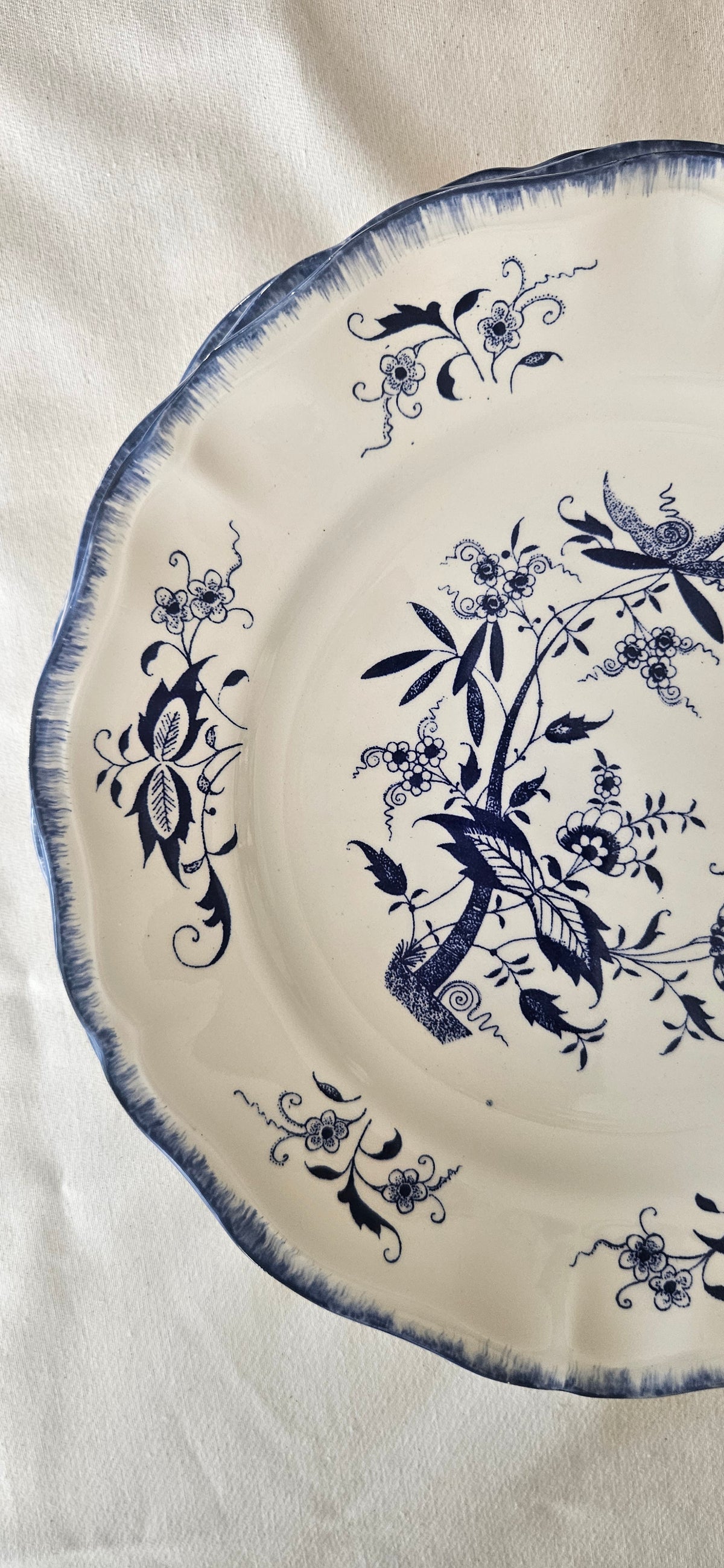 Lot 6 assiettes Sarreguemines Lancaster 25 cm
