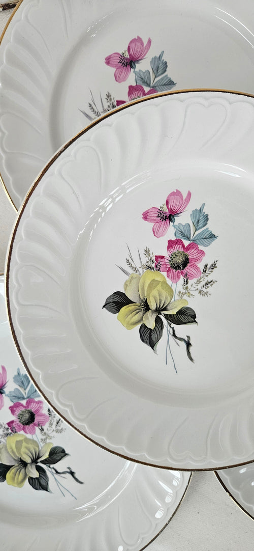 4 Assiettes Plates K&G Lunéville-Badonviller France
