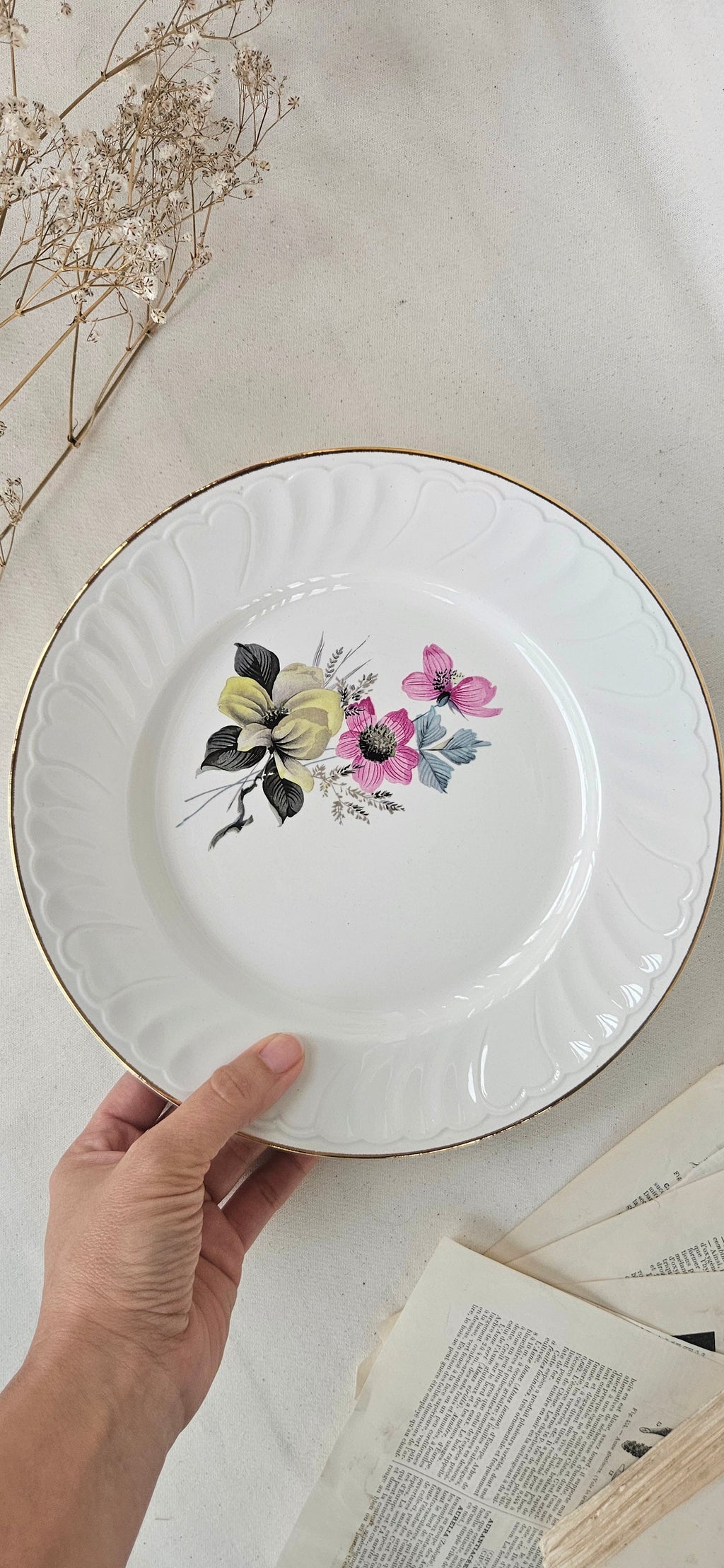 4 Assiettes Plates K&G Lunéville-Badonviller France