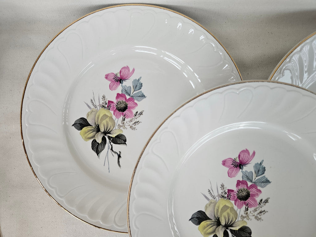 4 Assiettes Plates K&G Lunéville-Badonviller France