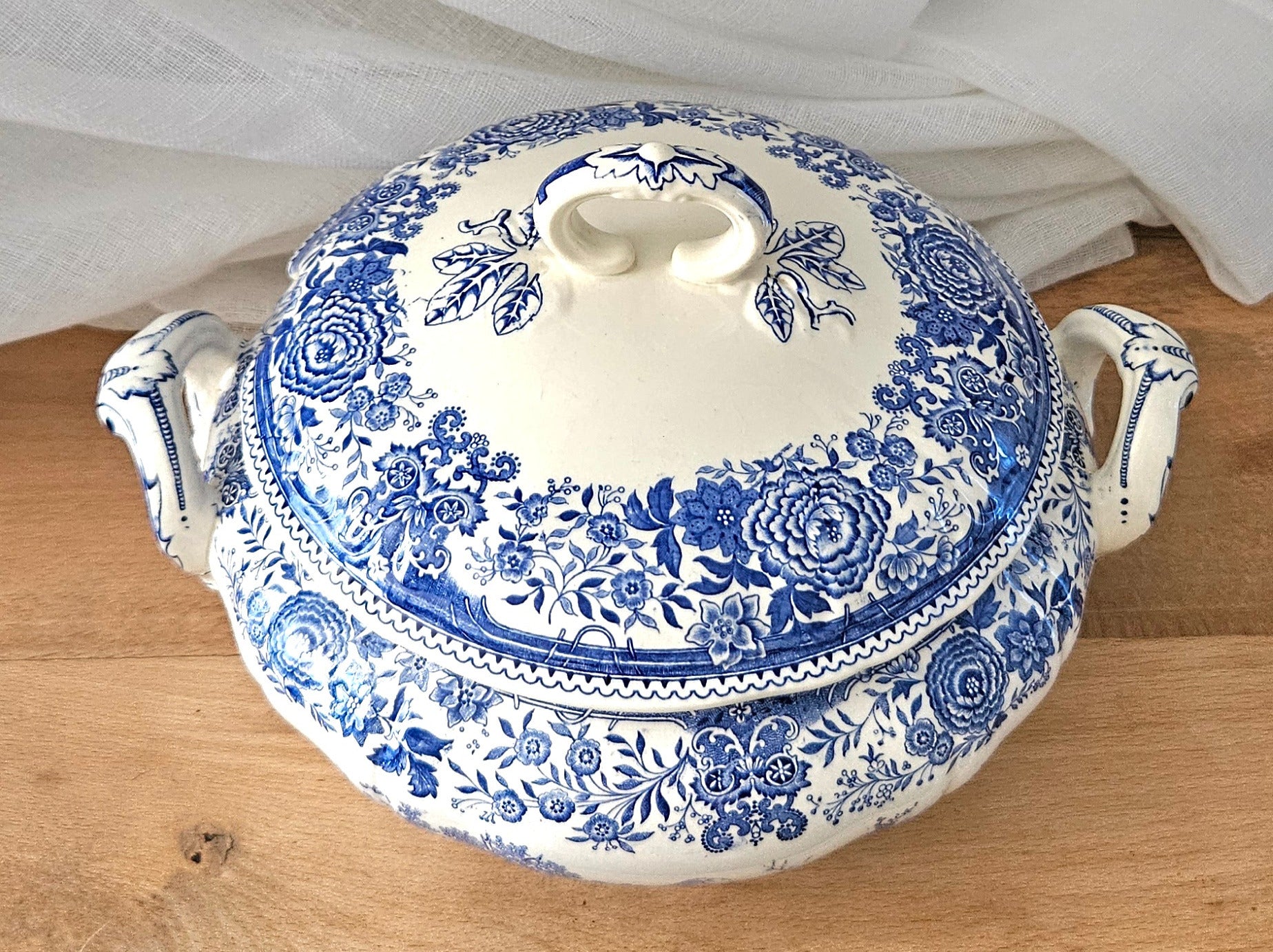 Soupière ancienne Villeroy & Boch Burgenland – Porcelaine allemande bleue