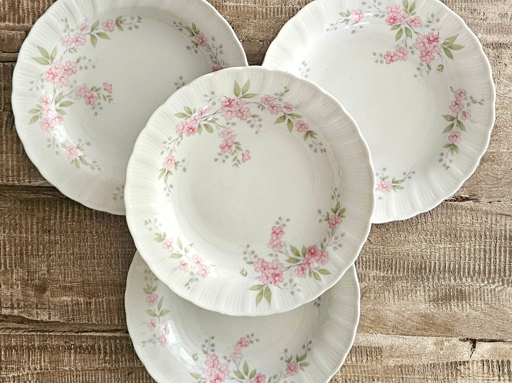 Lot 4 assiettes creuses en porcelaine de Bavière
